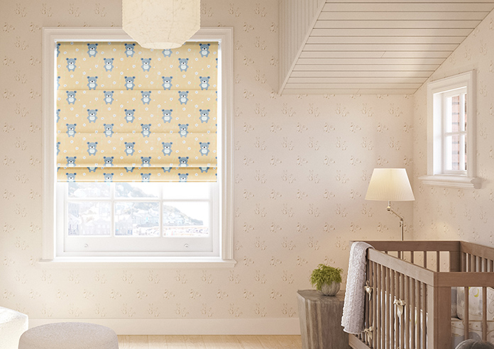 Teddy Trails, Cream - Twist&Fit Roman Blind - Image 3